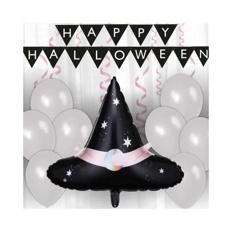 Personligt dekorationskit Halloween Häxhatt
