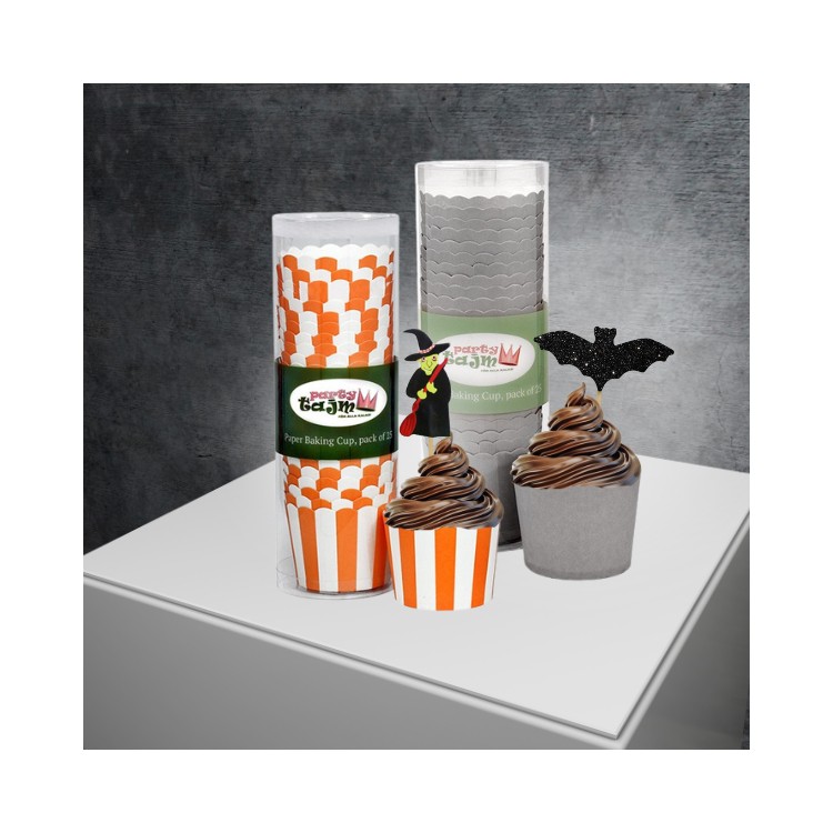 Halloween muffinsformar och partypicks kit