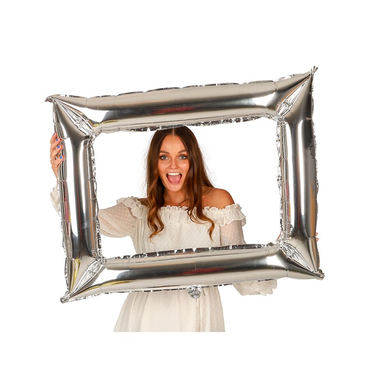 Folieballong Ram Silver