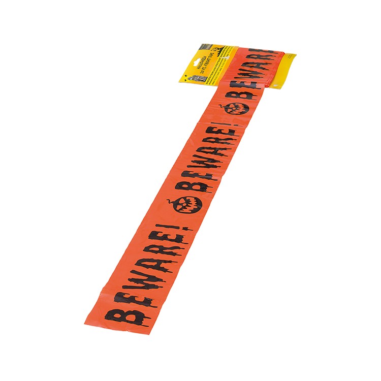 Avspärrningsband Halloween Dekoration - Orange