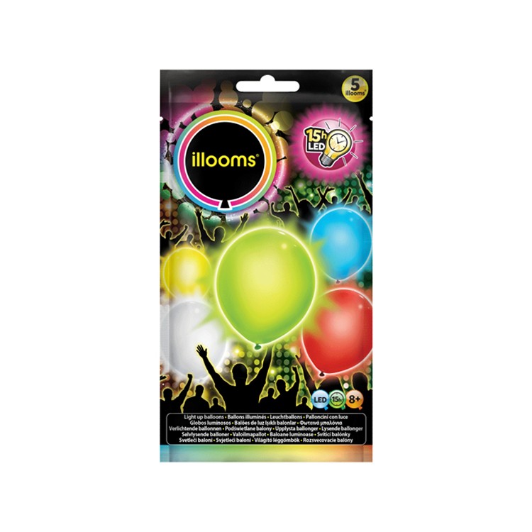 LED Ballonger, Mixade Färger bild 2