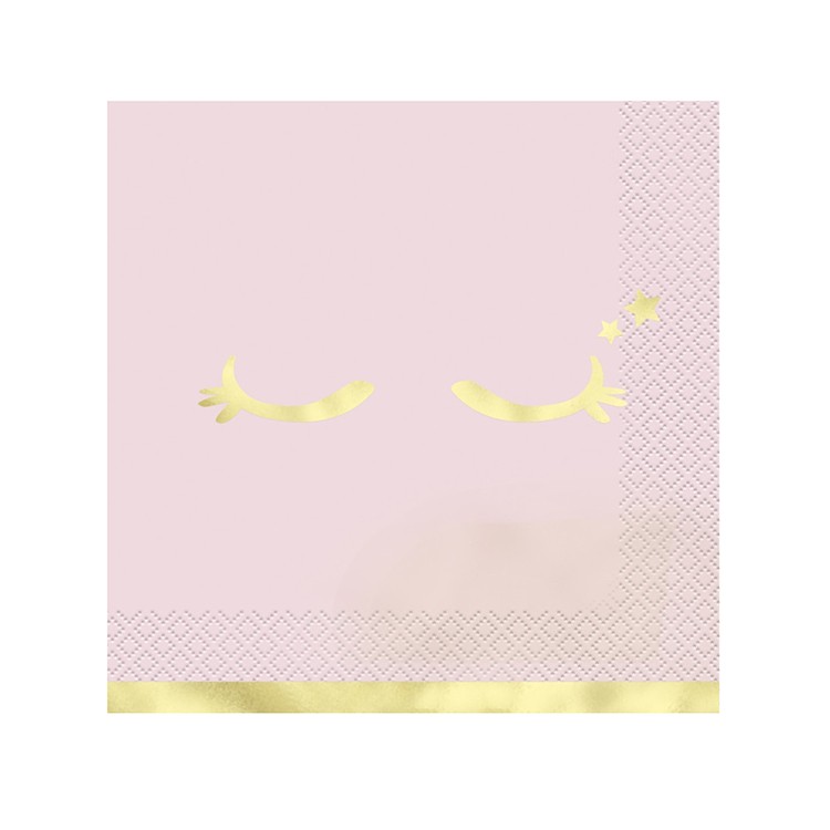 Servetter, Rosa med ögon