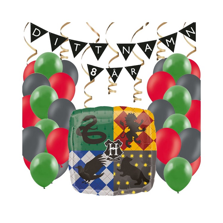 Personligt dekorationskit Harry Potter kalas