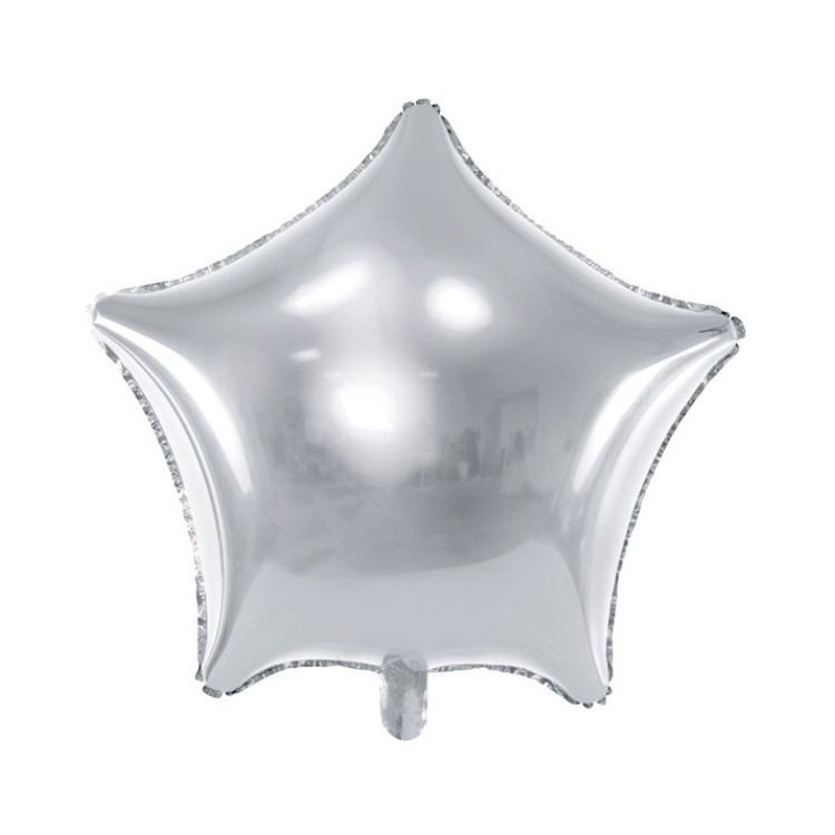 Folieballong stjärna silver 50,8cm