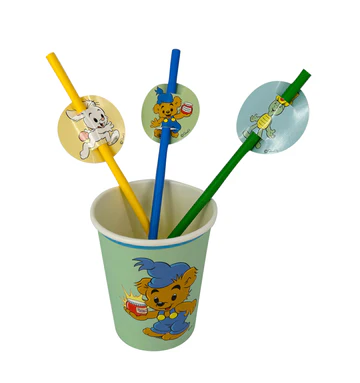 Pappsugrör 10-pack, Bamse