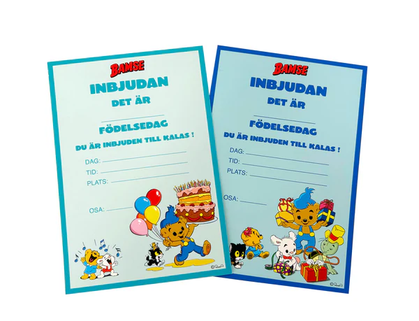 Injudningskort med kuvert 8st, Bamse