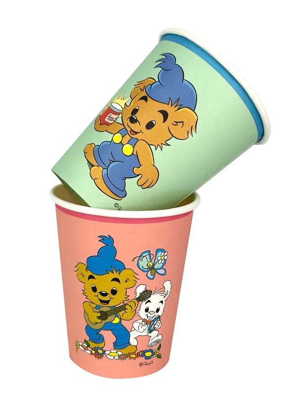 Pappmugg 8st, Bamse Kalas
