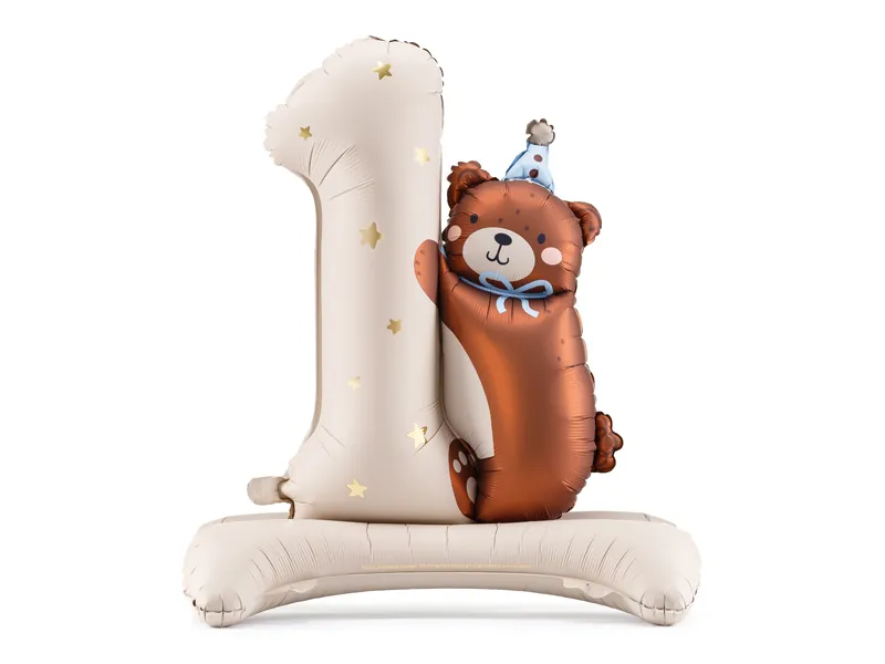 Folieballong 1 med nallebjörn