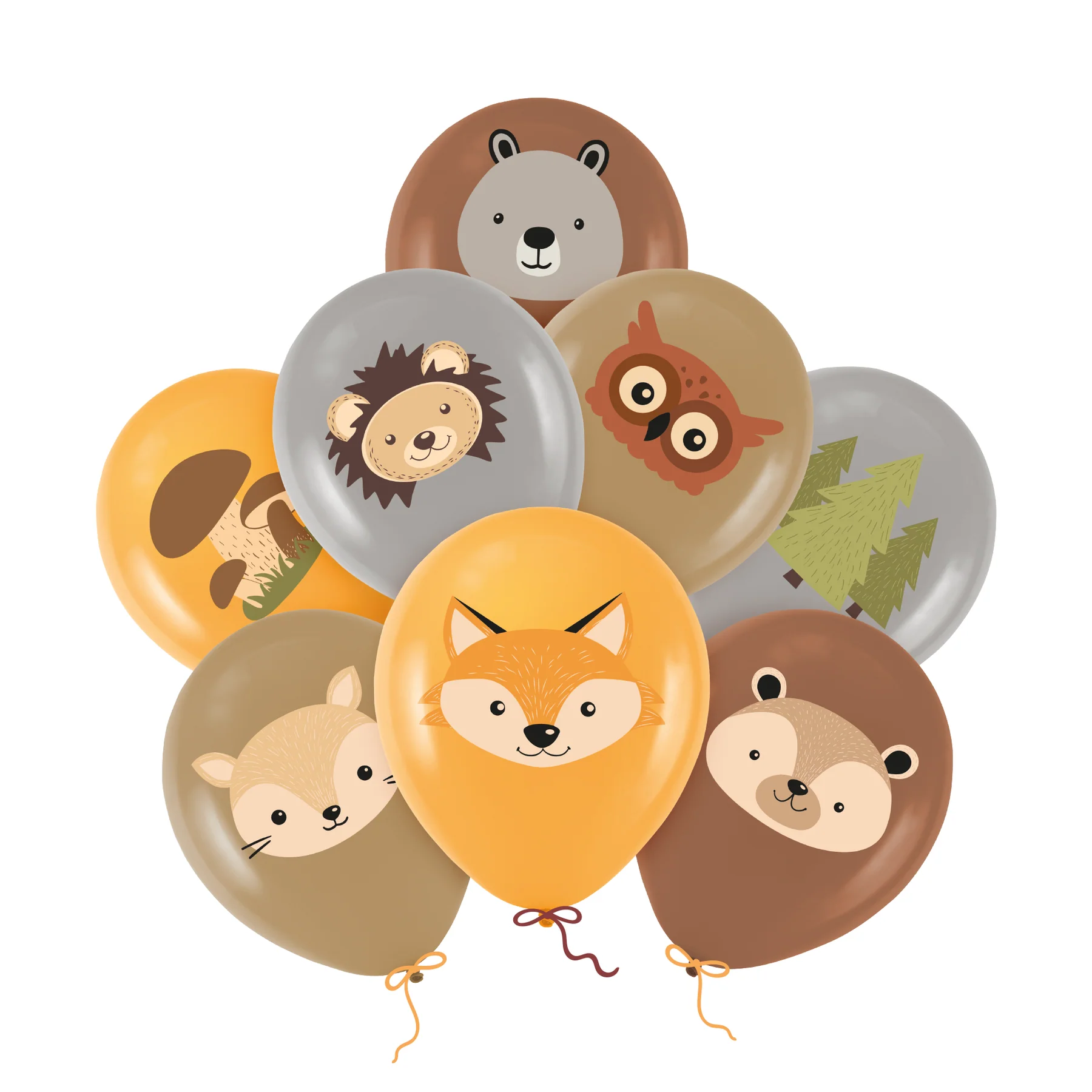 Ballonger med Skogens Vänner, 8st