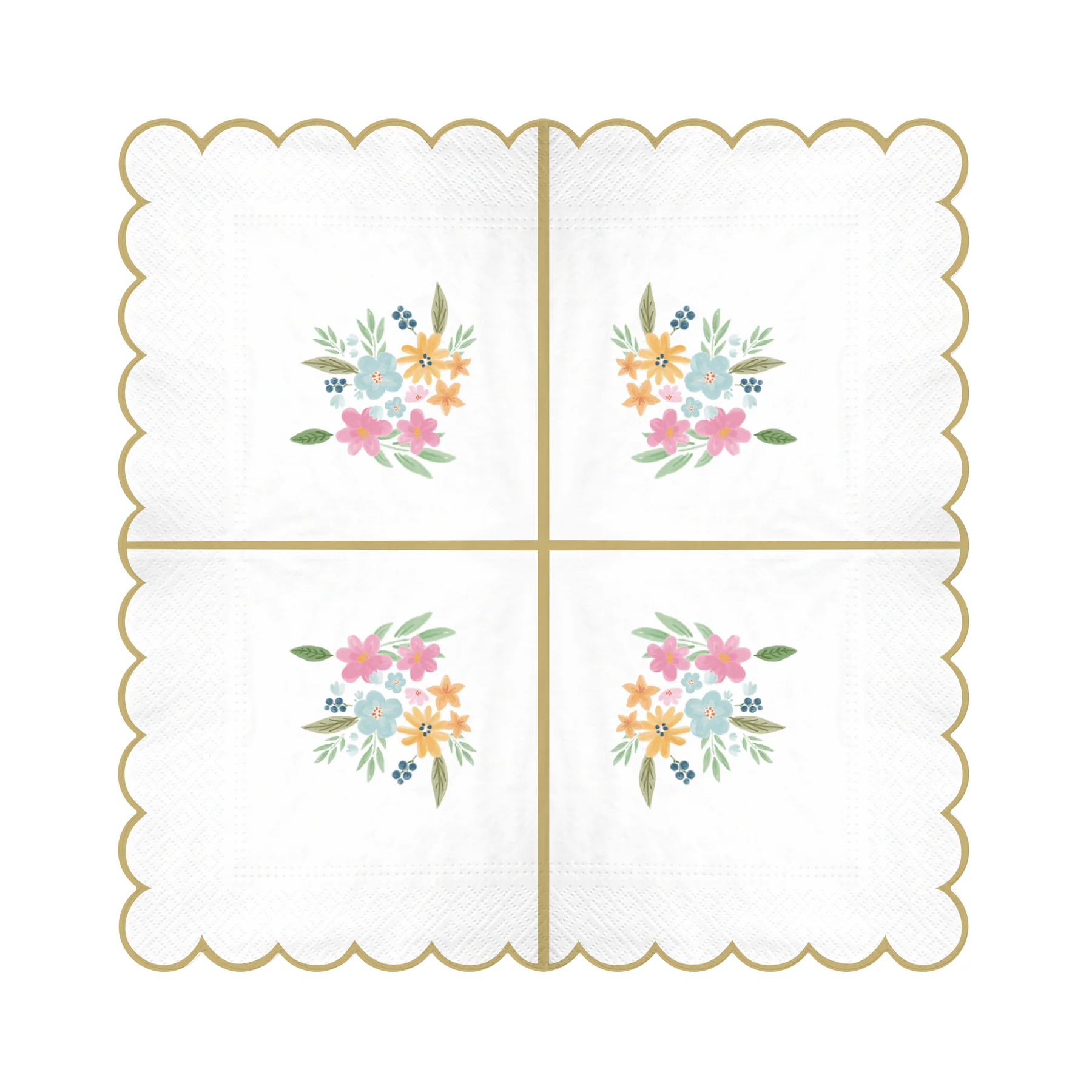 Servetter blommor, 10-pack bild 2