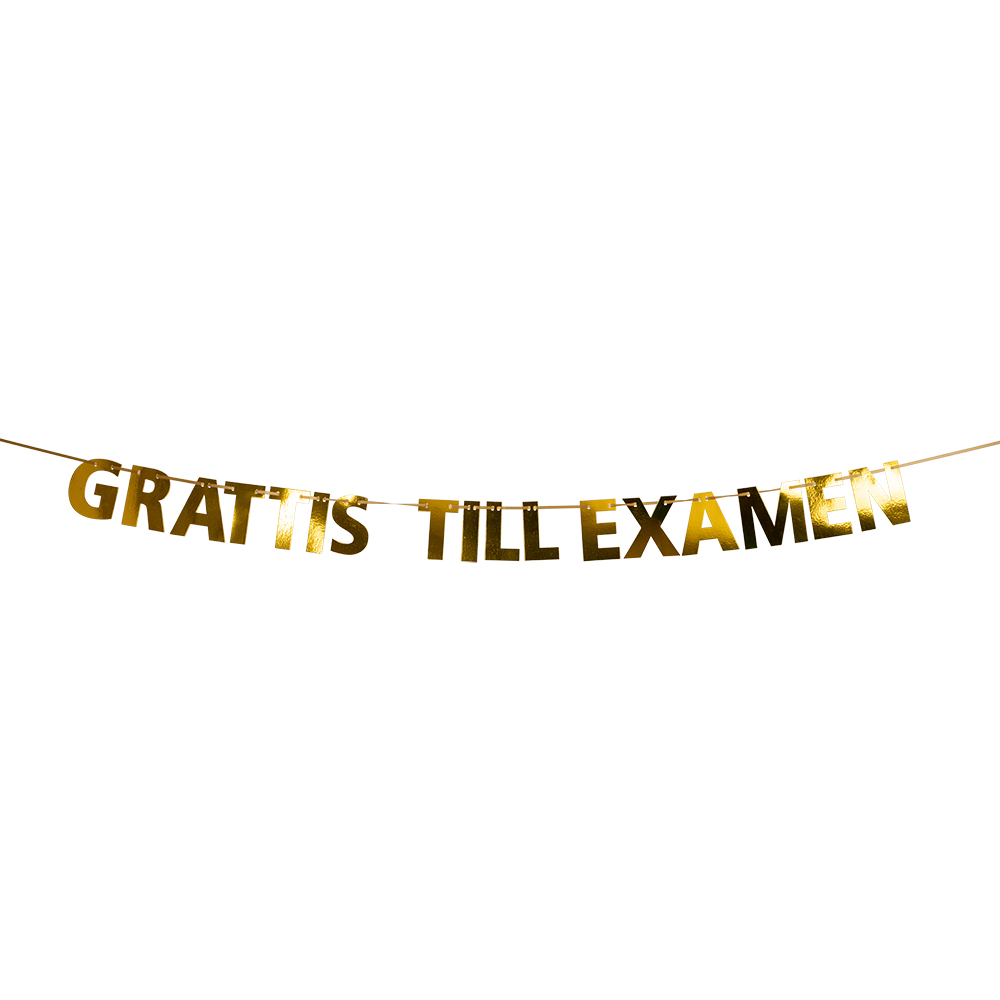 Girlang "Grattis till examen", 3,6m