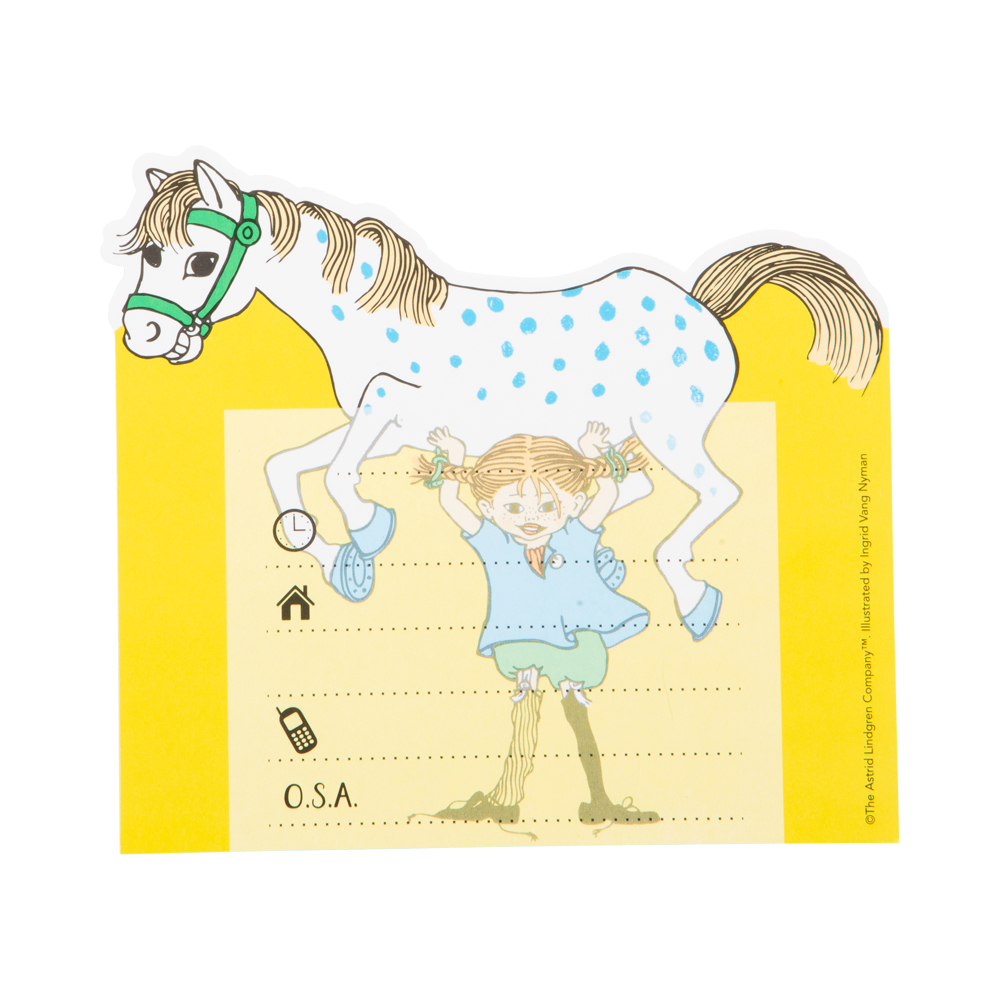 Inbjudningskort Pippi Långstrump, 8-pack bild 3