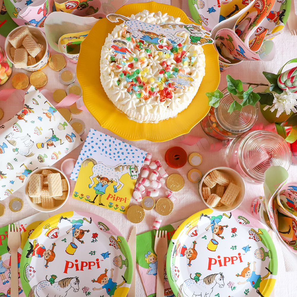 Inbjudningskort Pippi Långstrump, 8-pack bild 5