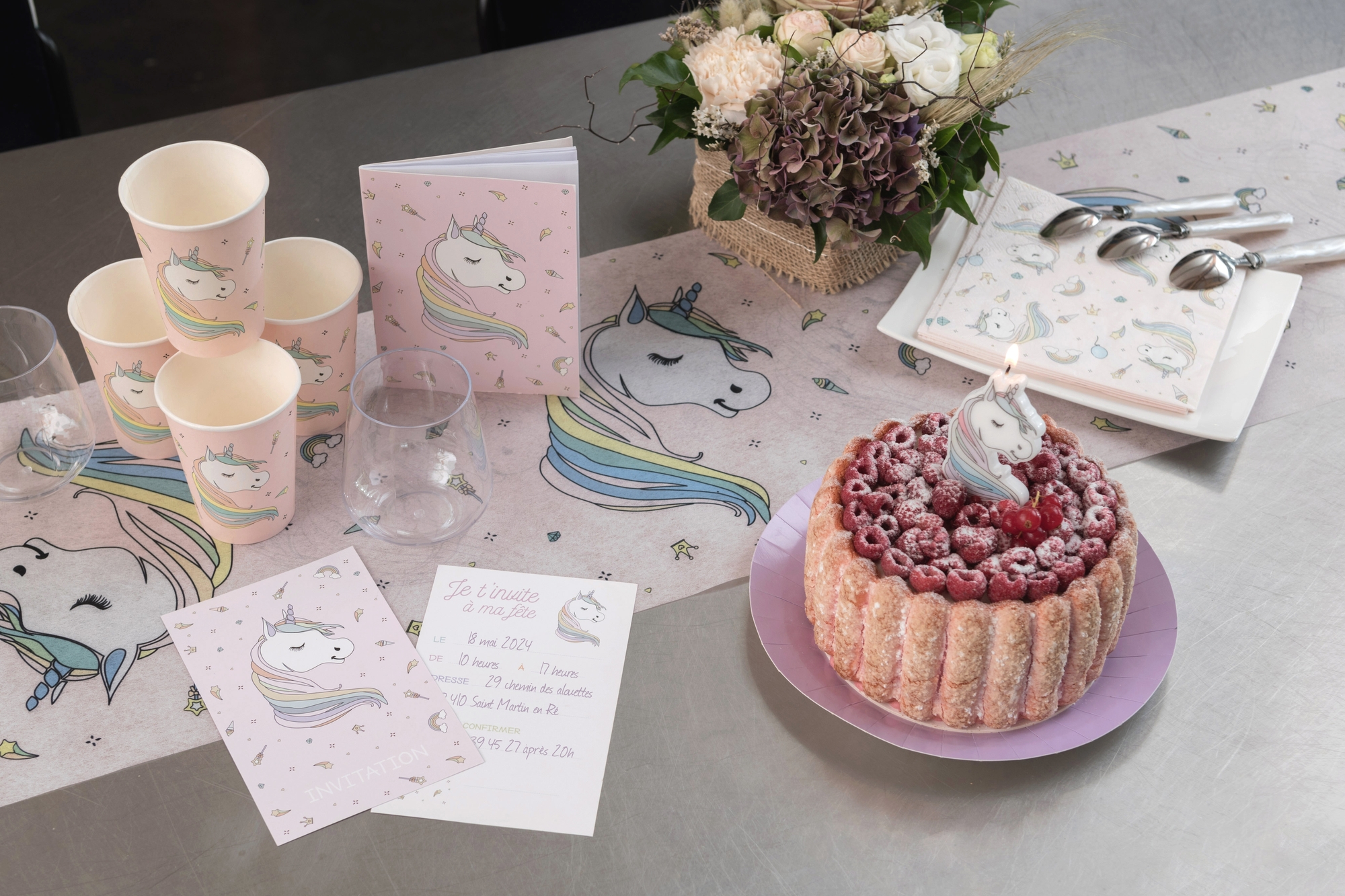 Pappersmugg - Unicorn - 10-pack bild 2