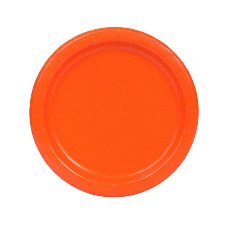 Papperstallrikar Orange