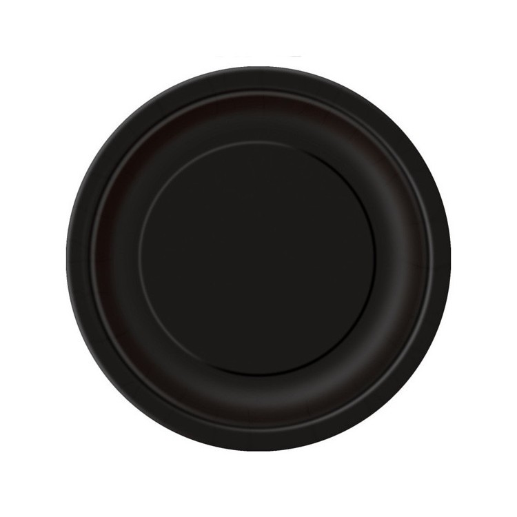 Papperstallrikar Svart