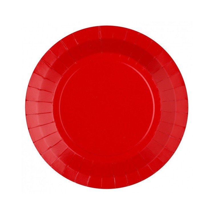 Papperstallrikar Röd
