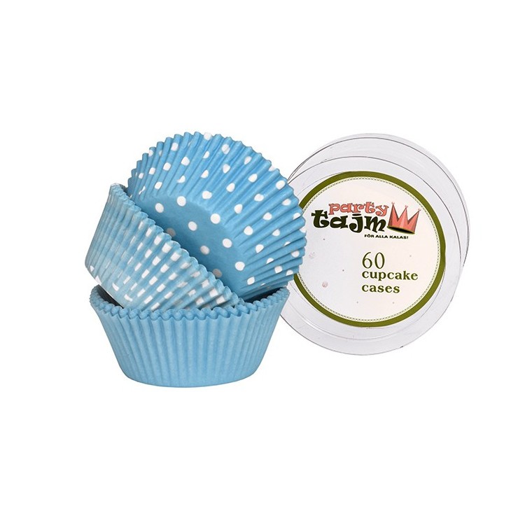 Babyblå  Muffinsformar