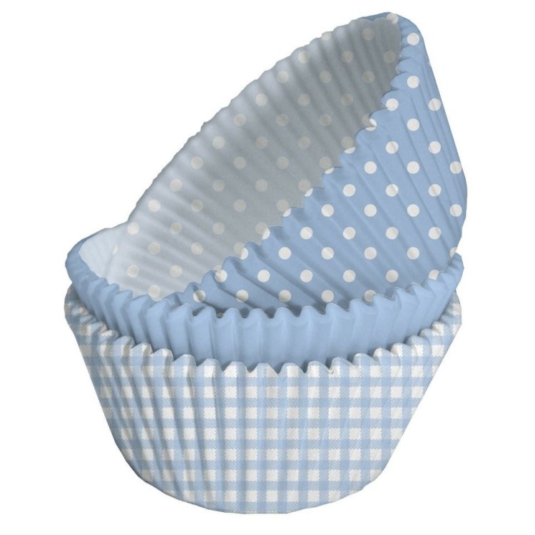 Babyblå  Muffinsformar bild 2