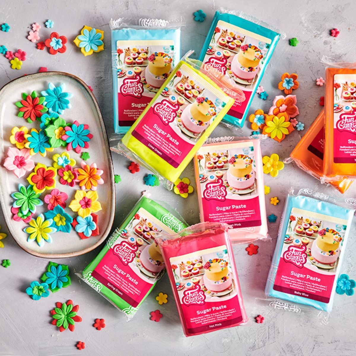 Sockerpasta, Sugarpaste Babyblå bild 2