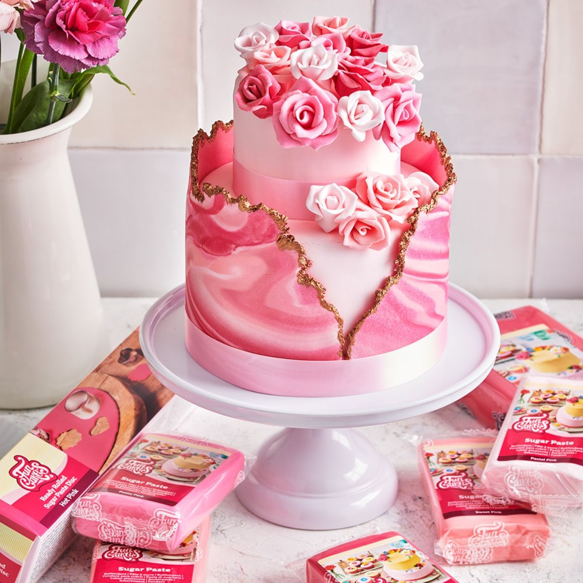 Sockerpasta, Sugarpaste Babyblå bild 4