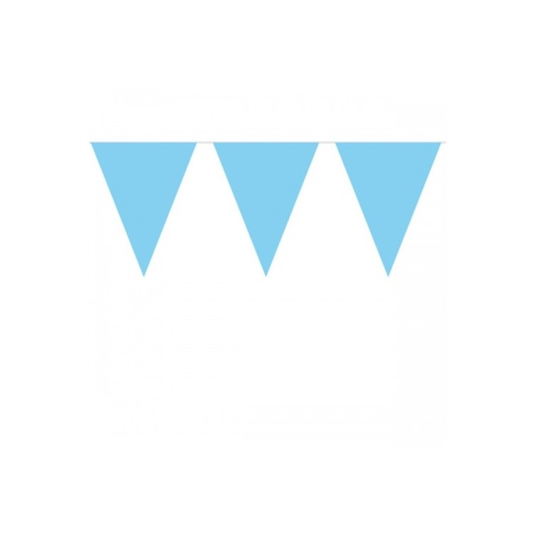 Flaggirlang Ljusblå