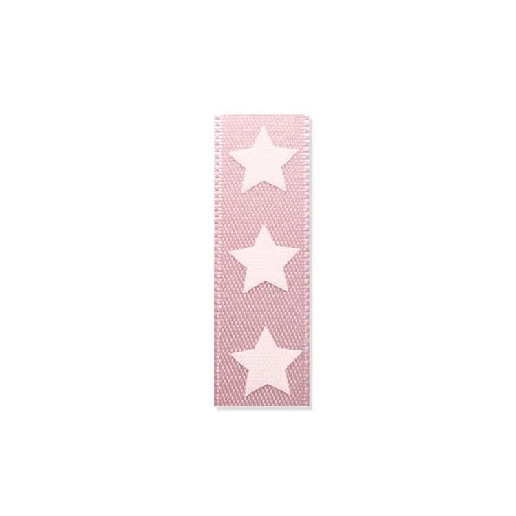 Sidenband Star Rosa, Vit