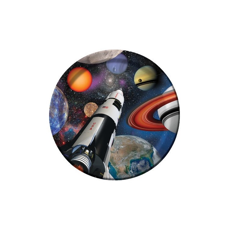 Papperstallrikar Rymd