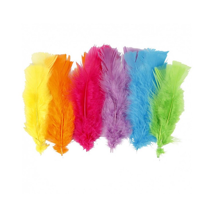Påskfjädrar Mix - utan ståltråd