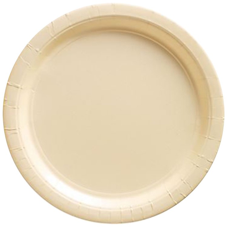 Pappersassietter Ivory