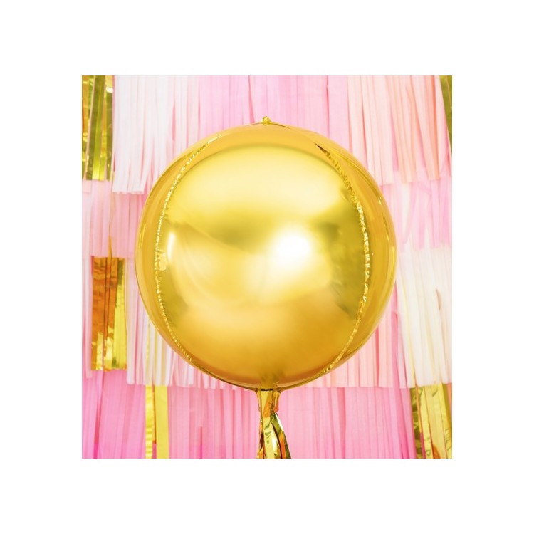 Rund Folieballong Guld bild 2