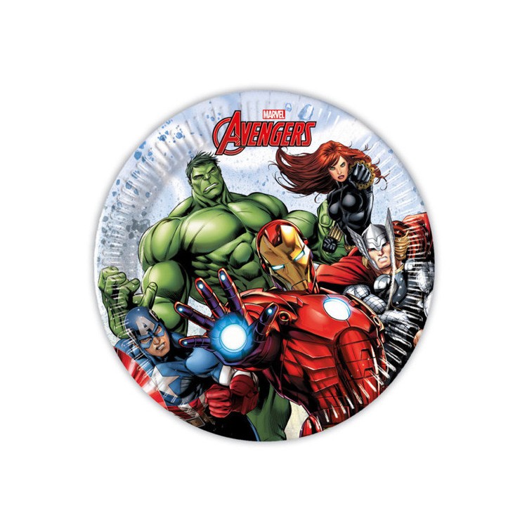 Papperstallrikar Avengers Kalas