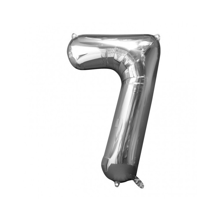 Sifferballonger Silver, 86 cm bild 18