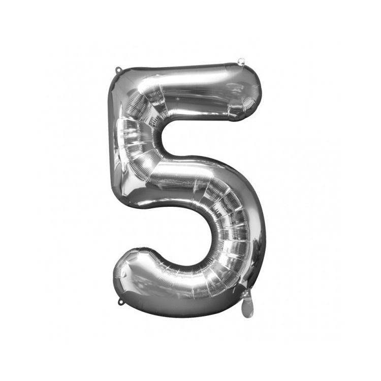 Sifferballonger Silver, 86 cm bild 19
