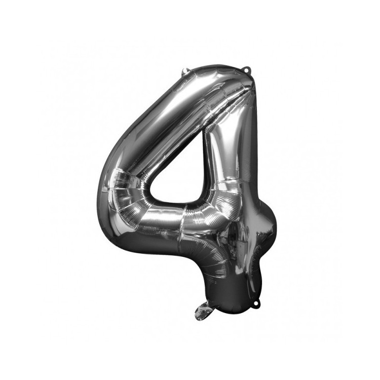 Sifferballonger Silver, 86 cm bild 20