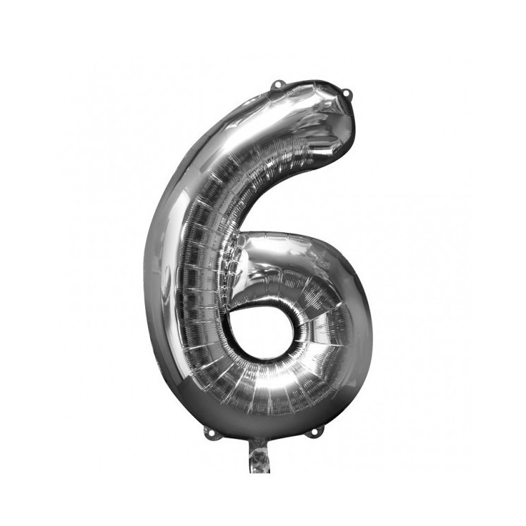 Sifferballonger Silver, 86 cm bild 17