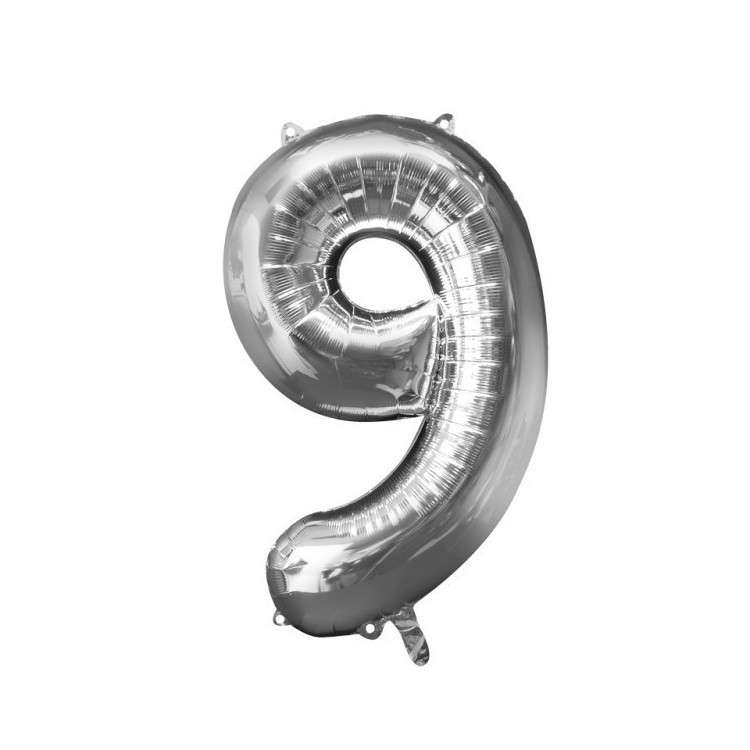 Sifferballonger Silver, 86 cm bild 14