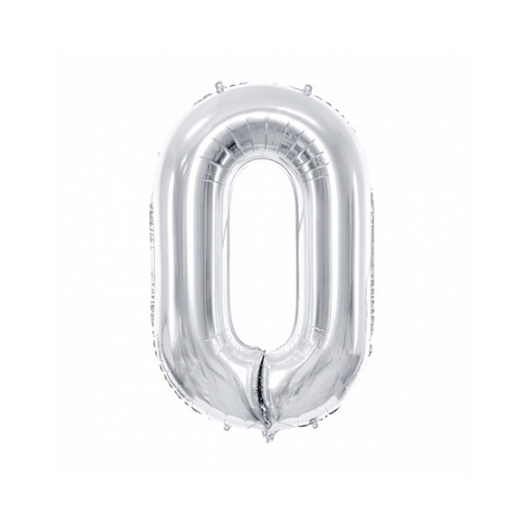 Sifferballonger Silver, 86 cm bild 12