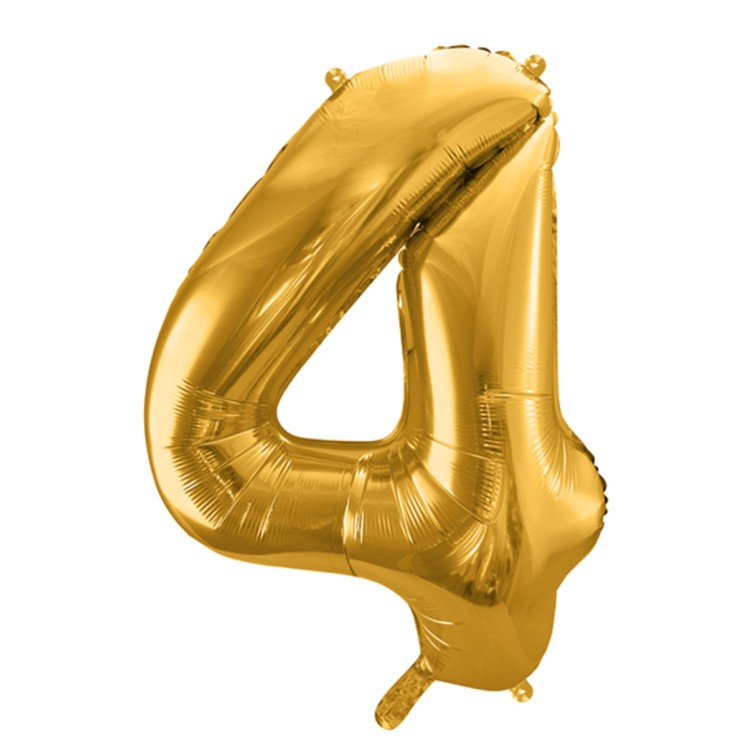 Sifferballonger Guld, 86 cm bild 6