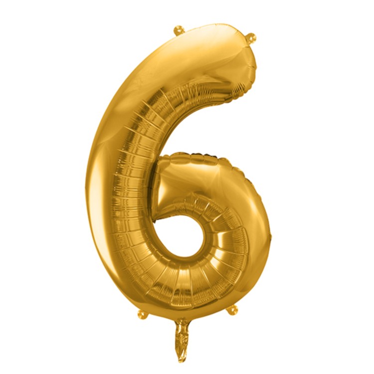 Sifferballonger Guld, 86 cm bild 8