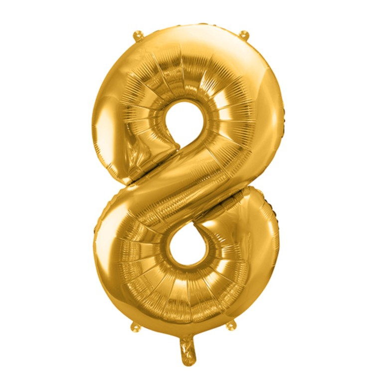 Sifferballonger Guld, 86 cm bild 10