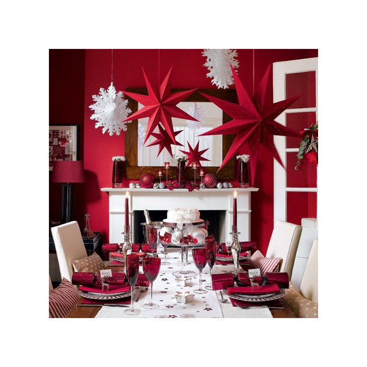 Dekoration Stjärna Röd bild 2