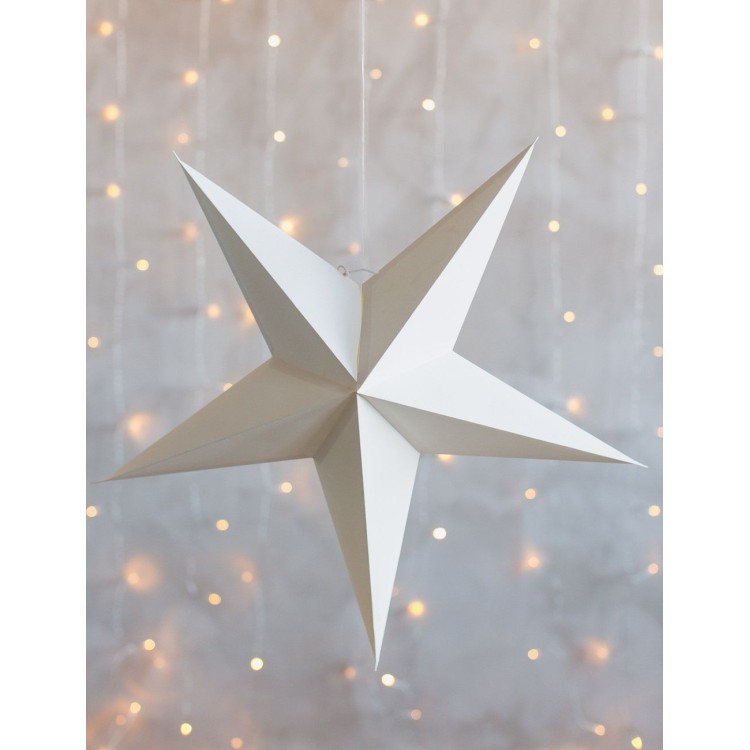 Dekoration Stjärna Vit bild 3