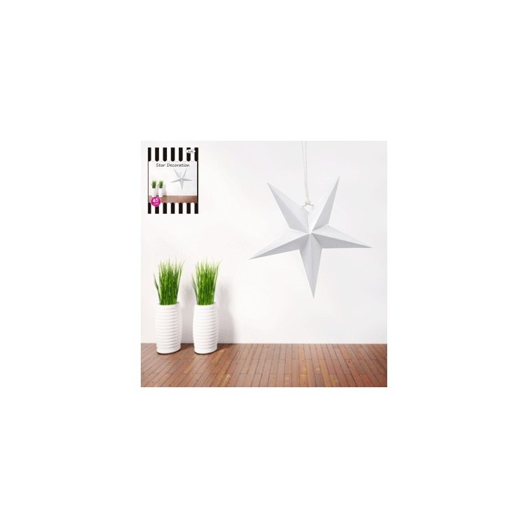 Dekoration Stjärna Vit bild 2